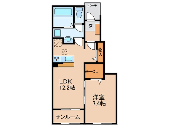アムールⅡの物件間取画像