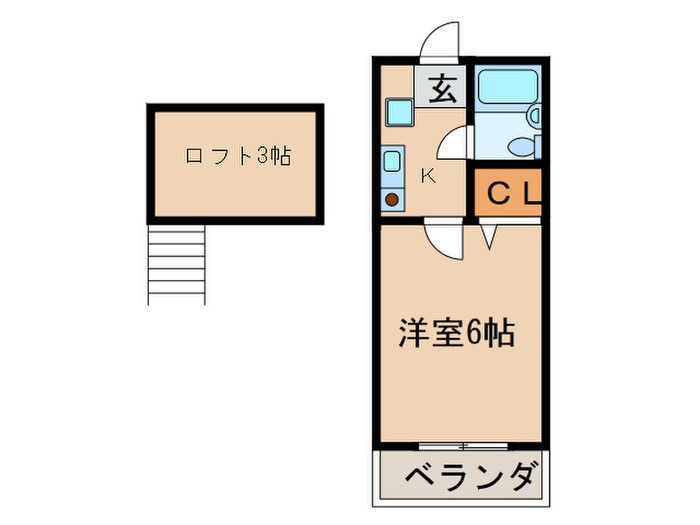 タウンプレ－スＫの物件間取画像