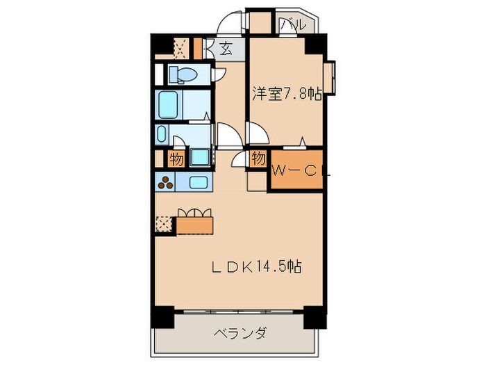 ラド－ニ清水の物件間取画像