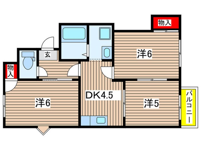 タウニー３０の物件間取画像