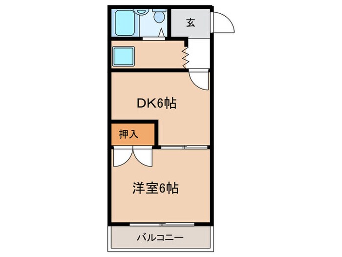 チサンマンション錦(305)の物件間取画像