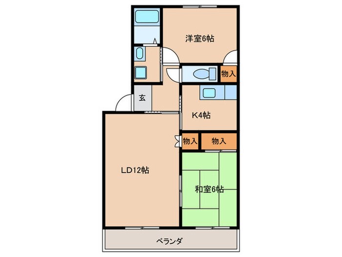 花ノ木パークハイツの物件間取画像