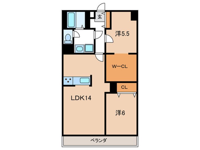元町ハイツ（1207）の物件間取画像