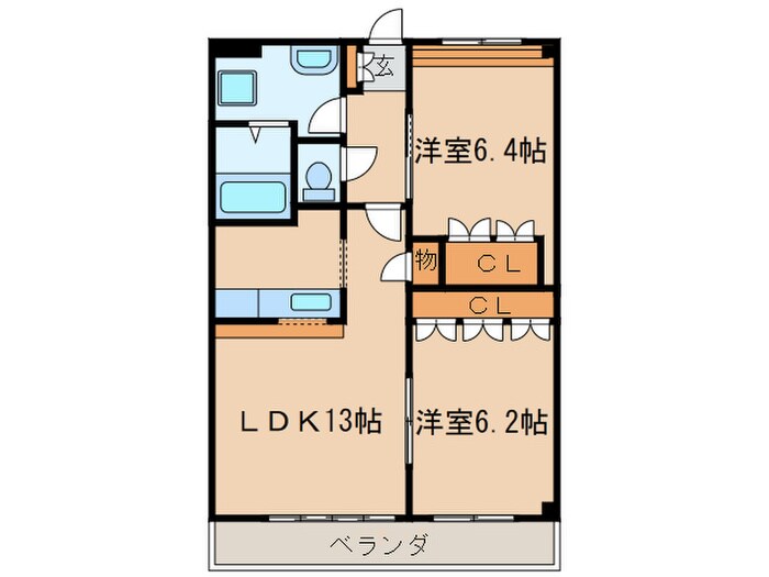 ガ－デニングヒルズ五条の物件間取画像