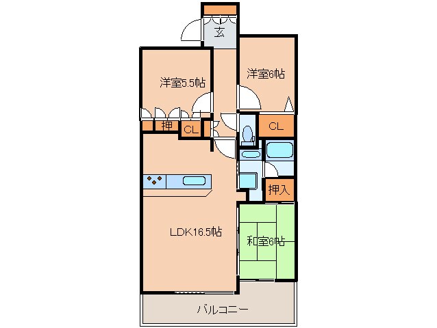 レジディア白壁東の物件間取画像