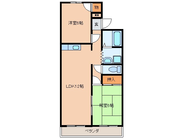 ハイツフジの物件間取画像