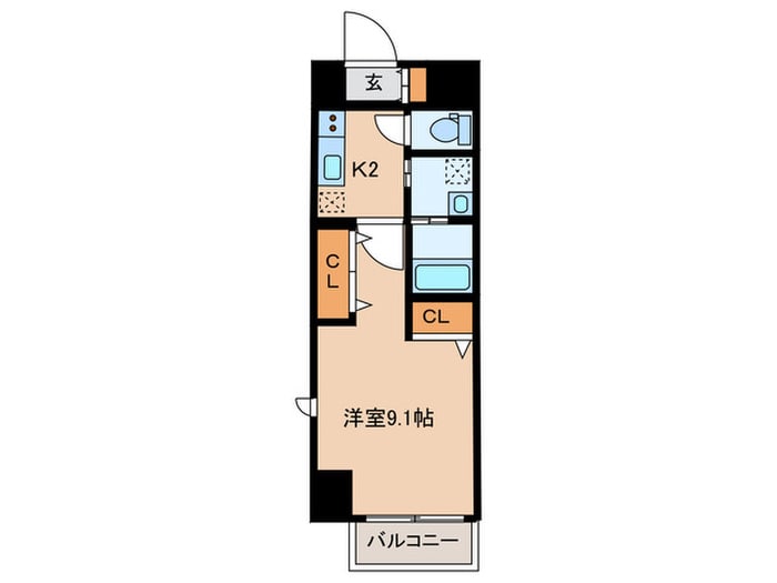 パルティール名西の物件間取画像