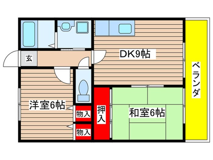 ハイツ３７の物件間取画像