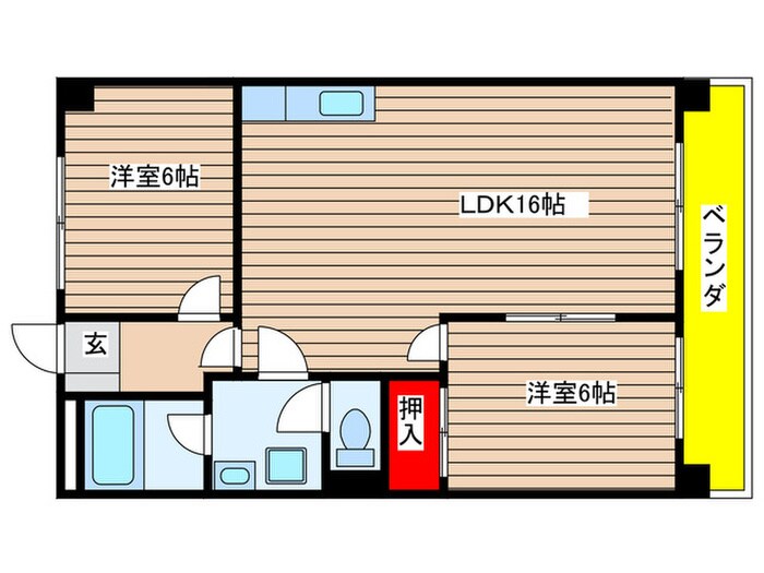 レジデンス明光３の物件間取画像