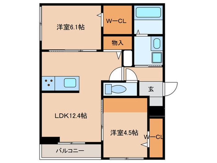 グランカメリアの物件間取画像