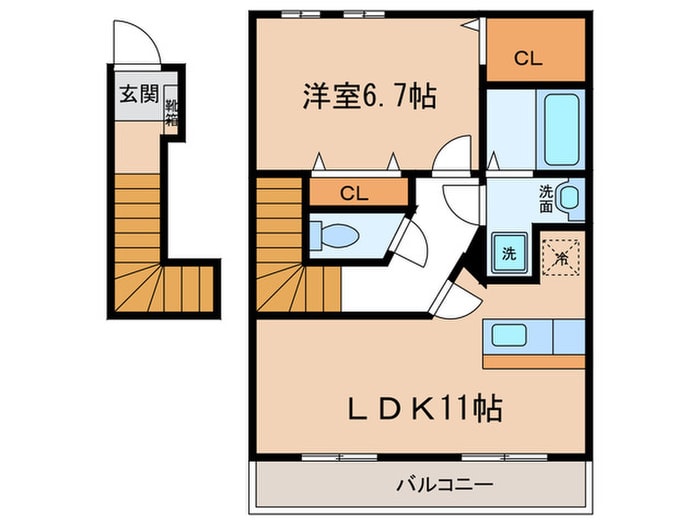 ＵＨ中野新町Ⅲの物件間取画像