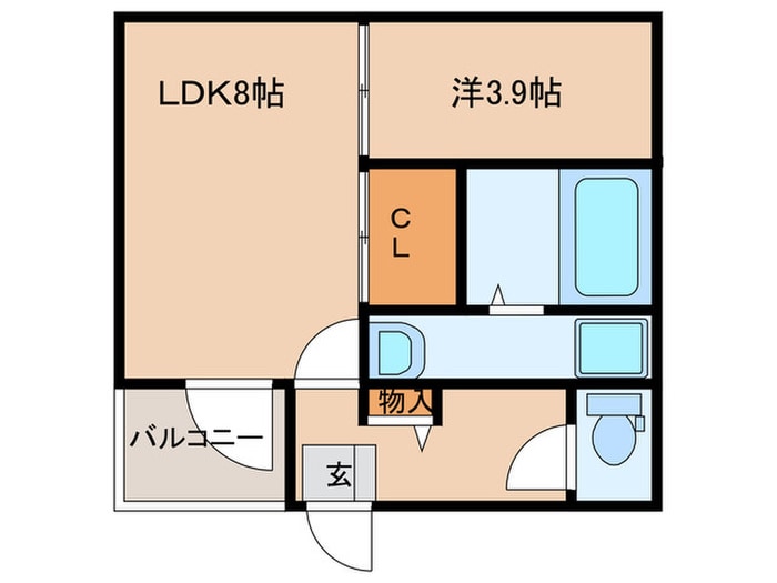 ハーモニーテラス長筬町の物件間取画像