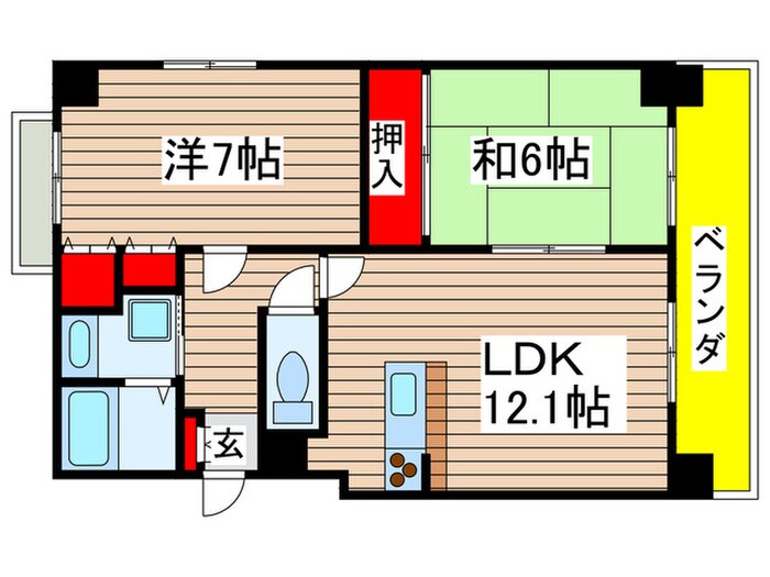 瑠璃光ビルの物件間取画像