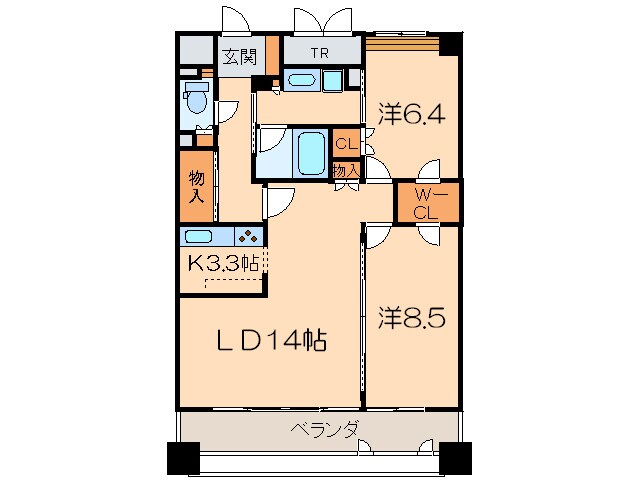 グラン・アベニュ－名駅の物件間取画像