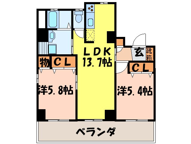 ｌｏｇｕｍｅｎｔゑびすの物件間取画像