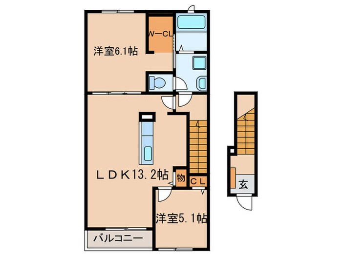 バンビーノの物件間取画像