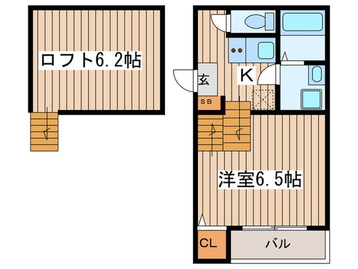 ハーモニーテラス外山の物件間取画像