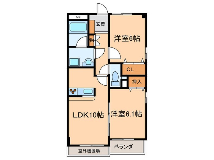 ラポ－ル倉坂の物件間取画像