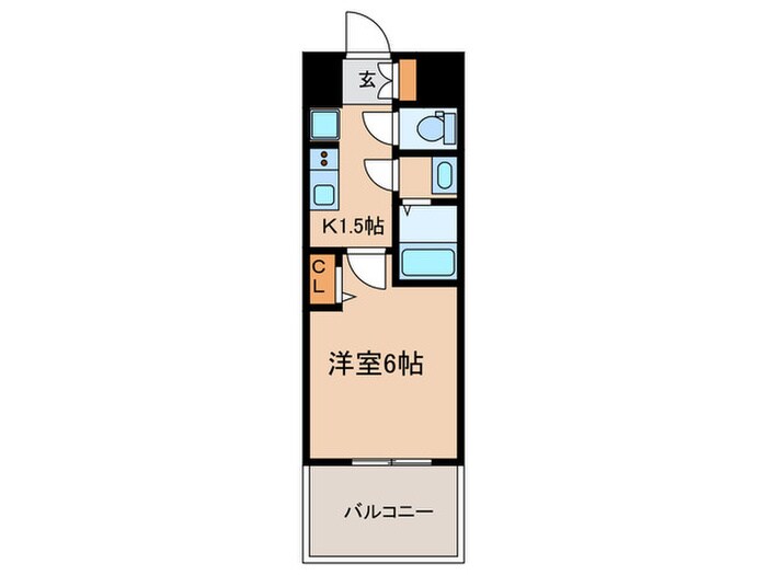 ﾌﾟﾚｻﾝｽ大須観音ﾌｨｴｽﾀ(1205)の物件間取画像