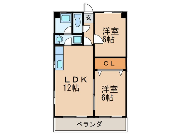 メゾン山の神の物件間取画像