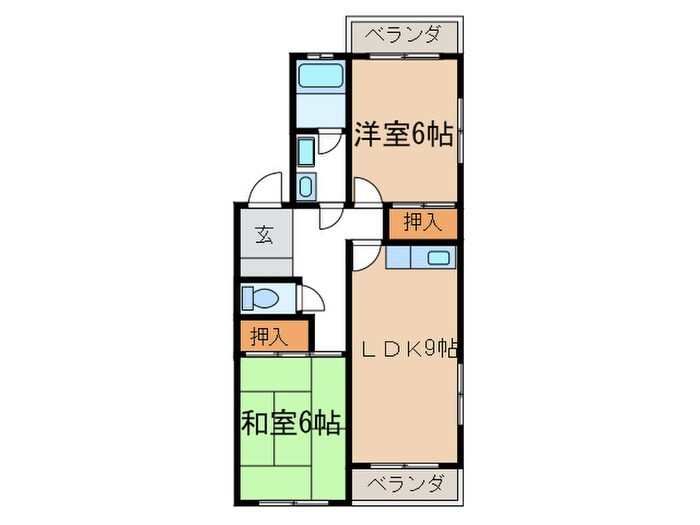 サンシャイン橋本の物件間取画像