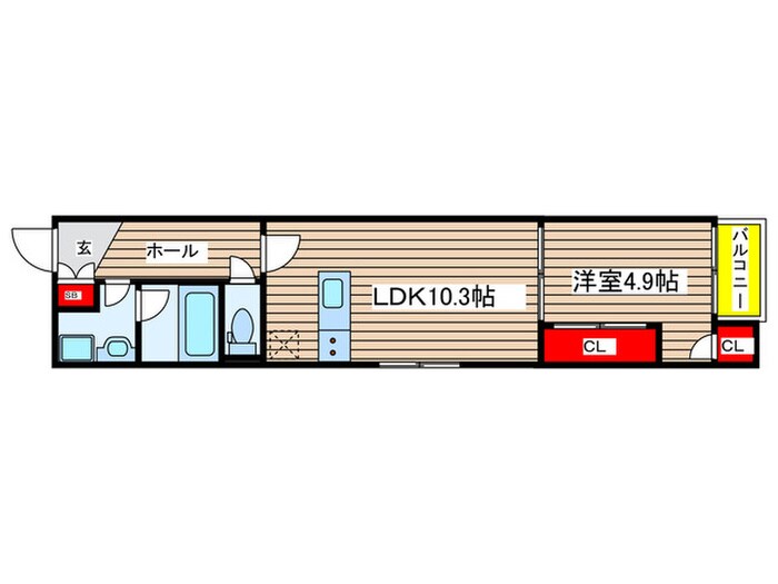Ｚｅｃｃａ栄生の物件間取画像