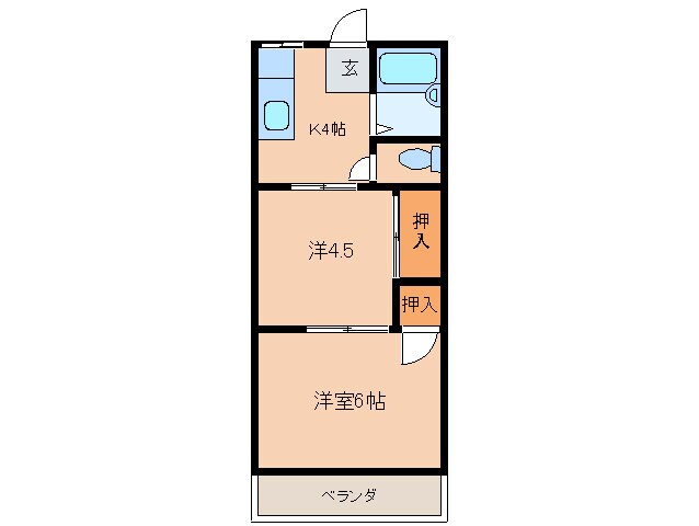 ハイツホワイトクラウドの物件間取画像