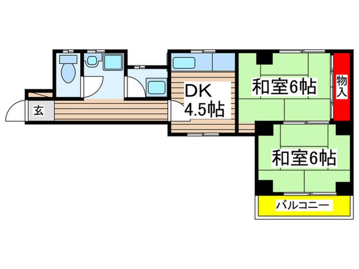 松葉第一マンションの物件間取画像