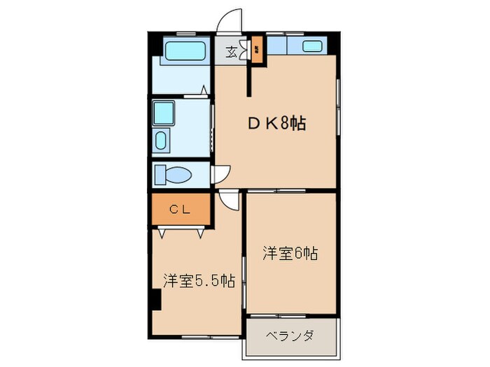 レジデンス岩島の物件間取画像