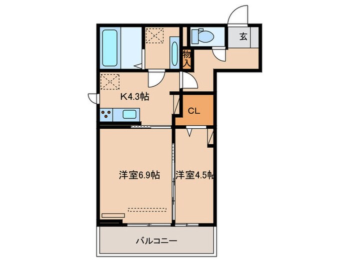 GRAND  D-room.hⅡの物件間取画像