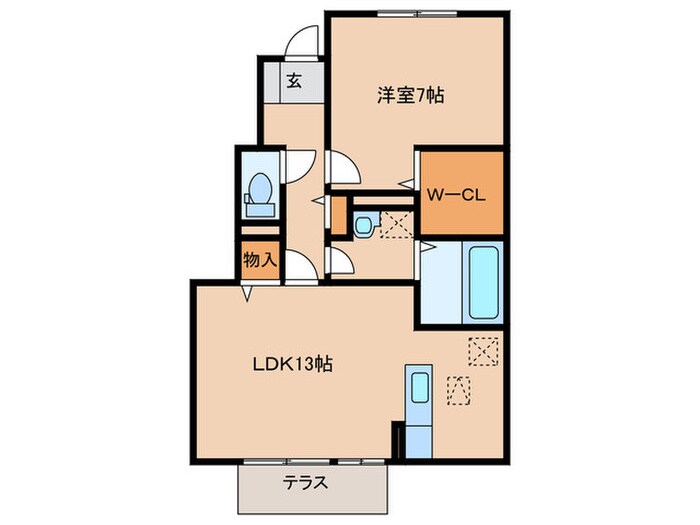 セジュール桜井　B棟の物件間取画像
