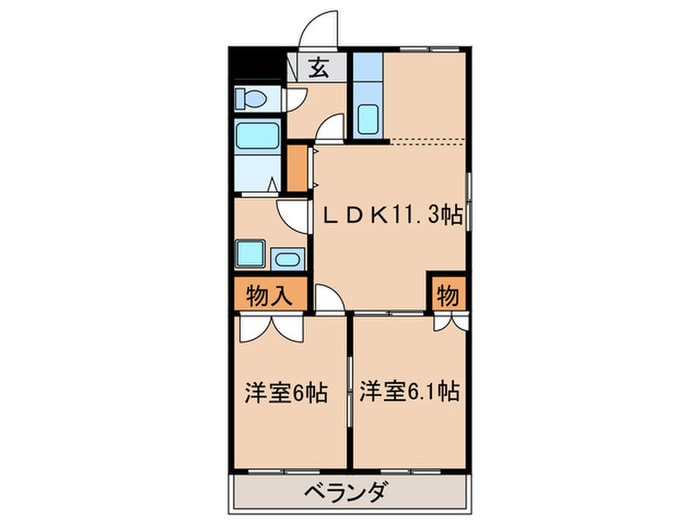 プロニティ－ハイムの物件間取画像