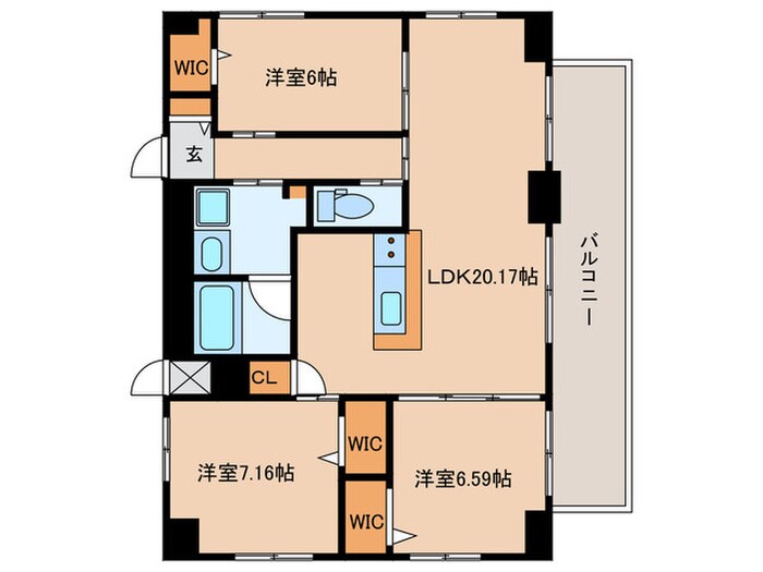 THE LOUNGE LINEAR GATEの物件間取画像