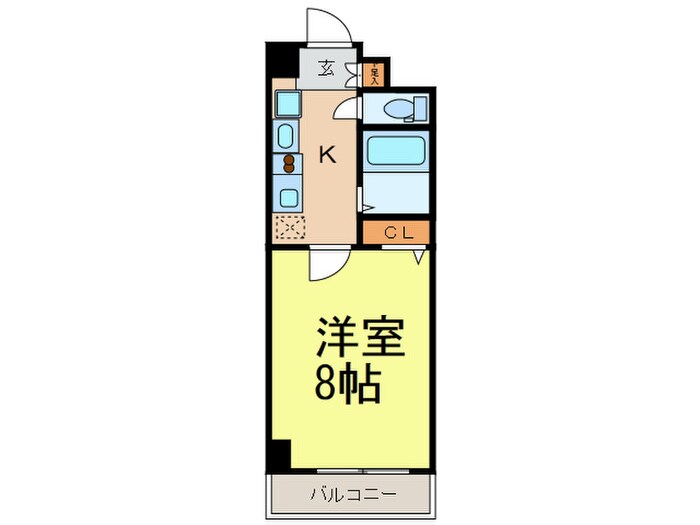 パルティール今池(301)の物件間取画像