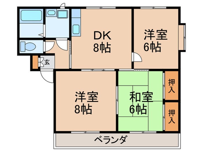 ＲＡ・ＨＡアサノの物件間取画像