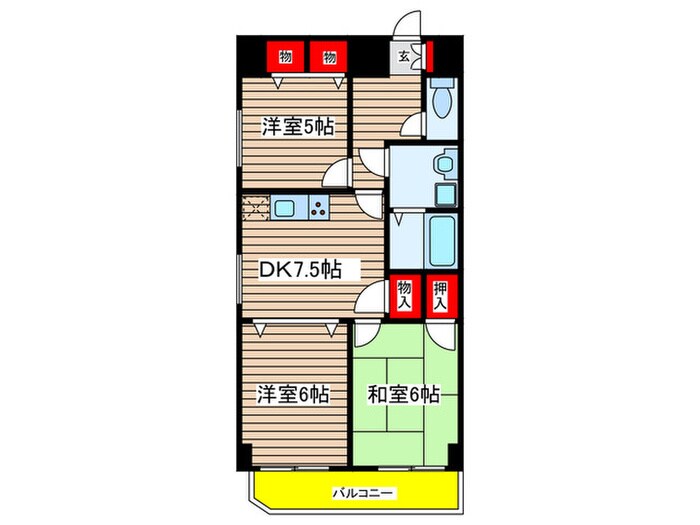 エミネンス石川橋の物件間取画像