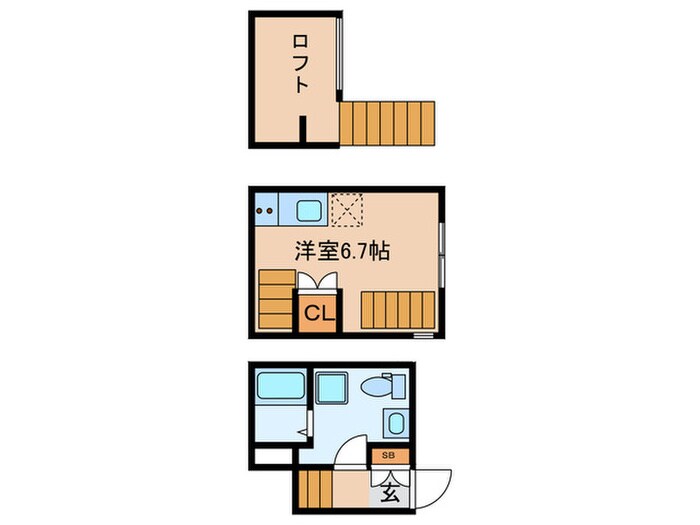 LE COCON 千鳥の物件間取画像