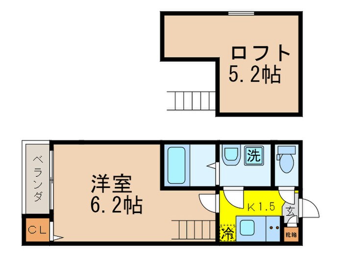 リバティ則武の物件間取画像