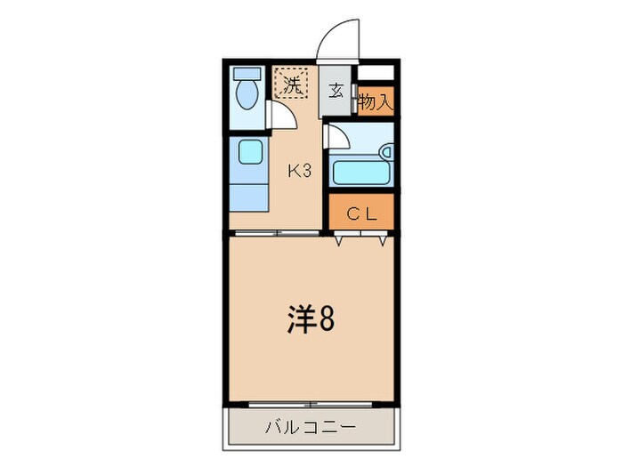 ﾄﾞミールイーストの物件間取画像