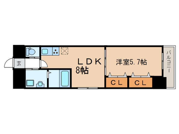 ドゥナーレ東別院の物件間取画像