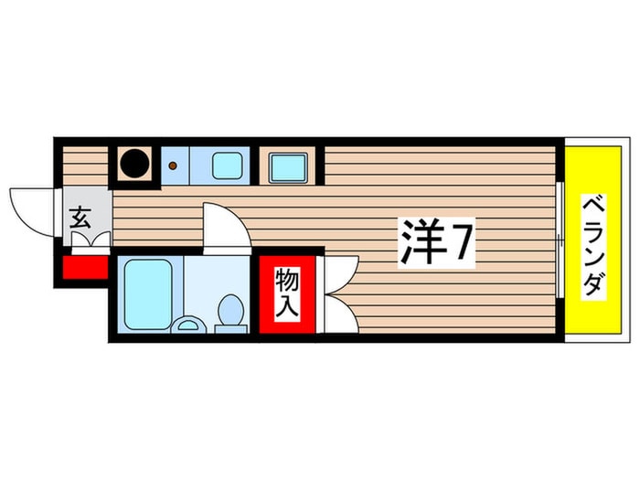 コスモシティ88の物件間取画像