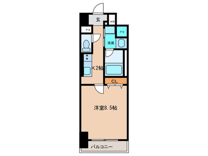 エスカルコートの物件間取画像