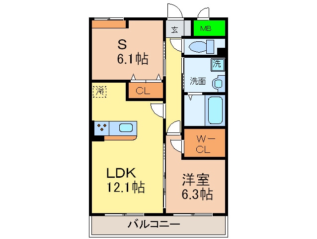 ＧＲＡＮＤＵＫＥ松原の物件間取画像