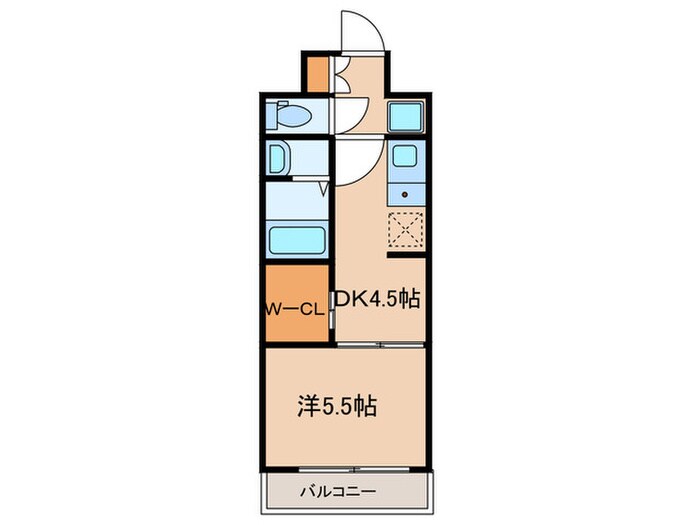 エステムコート名古屋鶴舞ｼｴﾙの物件間取画像