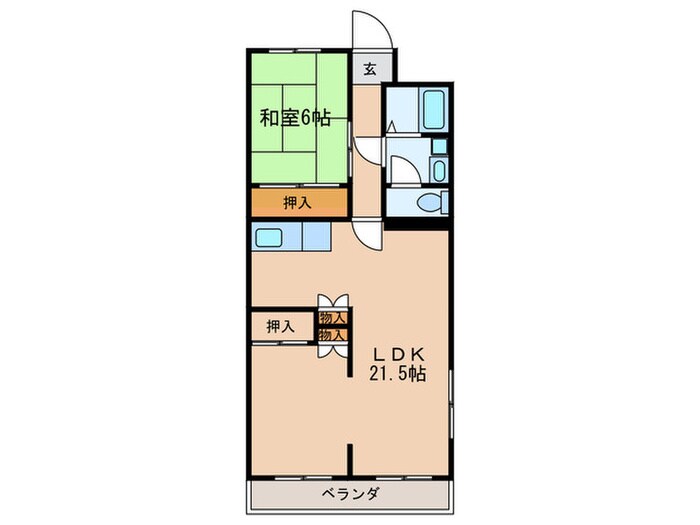 アベニュ－八洲園の物件間取画像