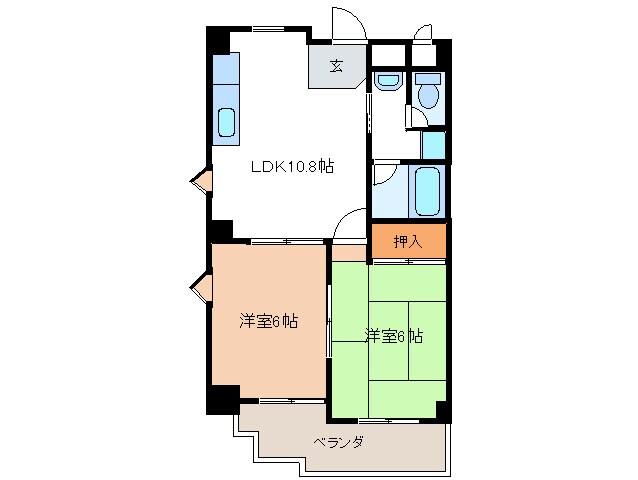 サンモーリエの物件間取画像