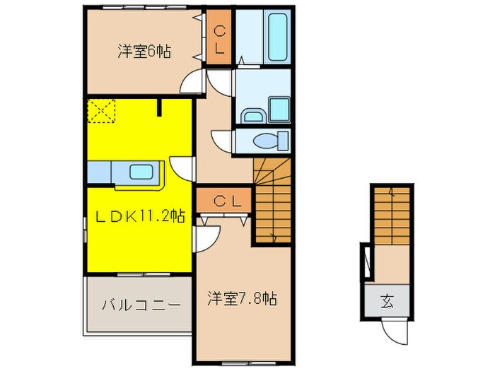 ＫＵＫＵＮＡの物件間取画像