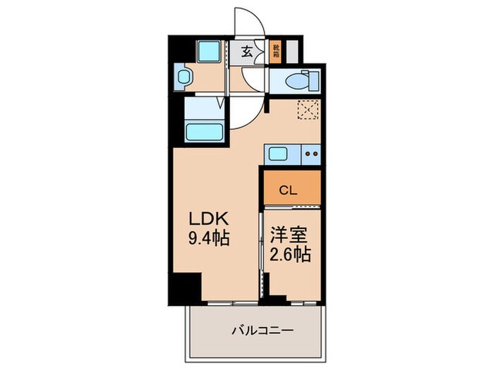 ﾌﾟﾚｻﾝｽ鶴舞ﾊﾟｰｸｸﾞﾗｯﾄﾞ(504)の物件間取画像
