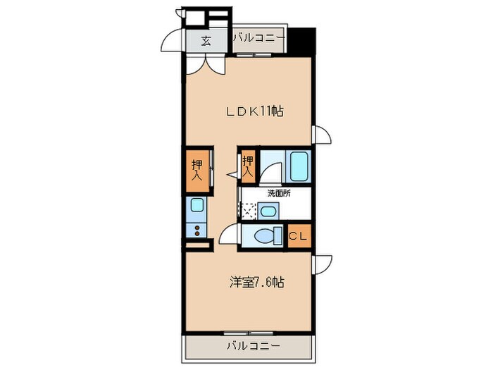 桜ヒルズの物件間取画像