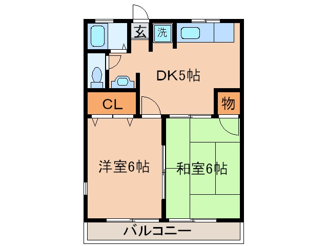 天神ハイツの物件間取画像